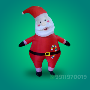 santa advertising walking character, admax sky balloon