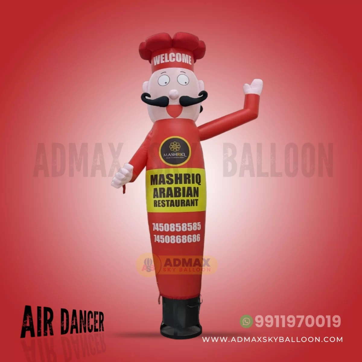 Advertising Balloon Man Air Dancers Admax sky balloon