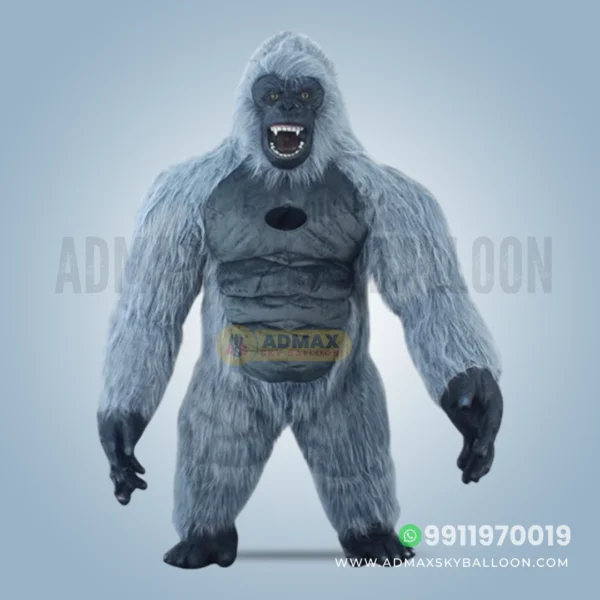 Gorilla Inflatable Furr Mascot Costume